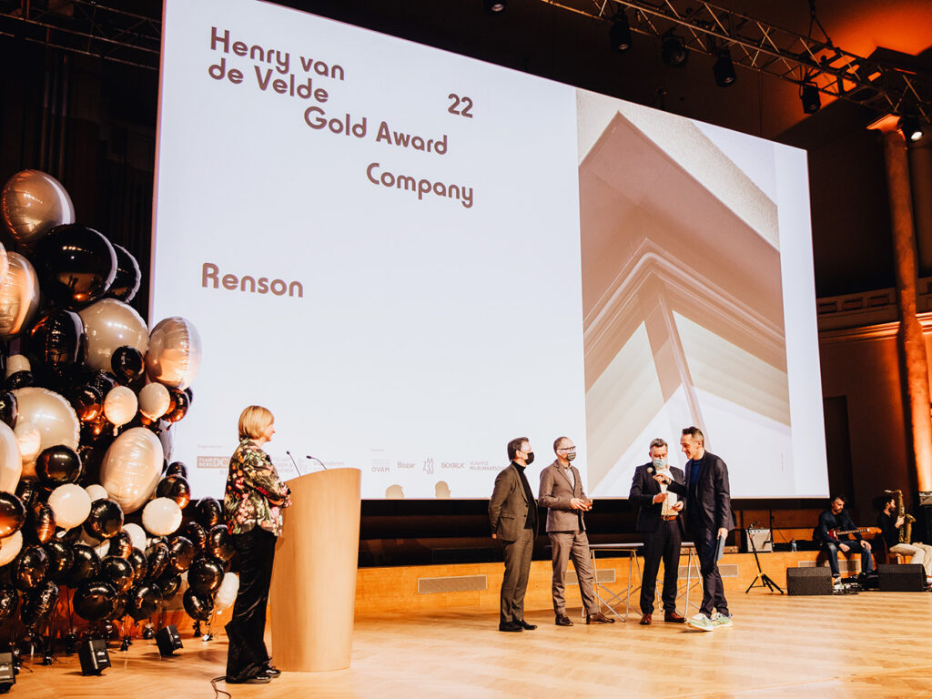 Renson remporte le Henry van de Velde Award 2022 dans la catégorie ‘entreprises’